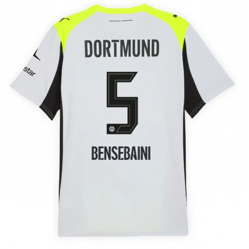Billige Fotballdrakt Borussia Dortmund Ramy Bensebaini #5 Replika Bortedrakt 2025-26 Kortermet Billige Fotballdrakt Borussia Dortmund Ramy Bensebaini #5 Replika Bortedrakt 2025-26 Kortermet